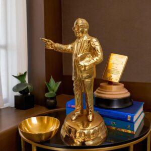 Dr. Babasaheb Ambedkar Statue in Brass Metal – 10 Inch